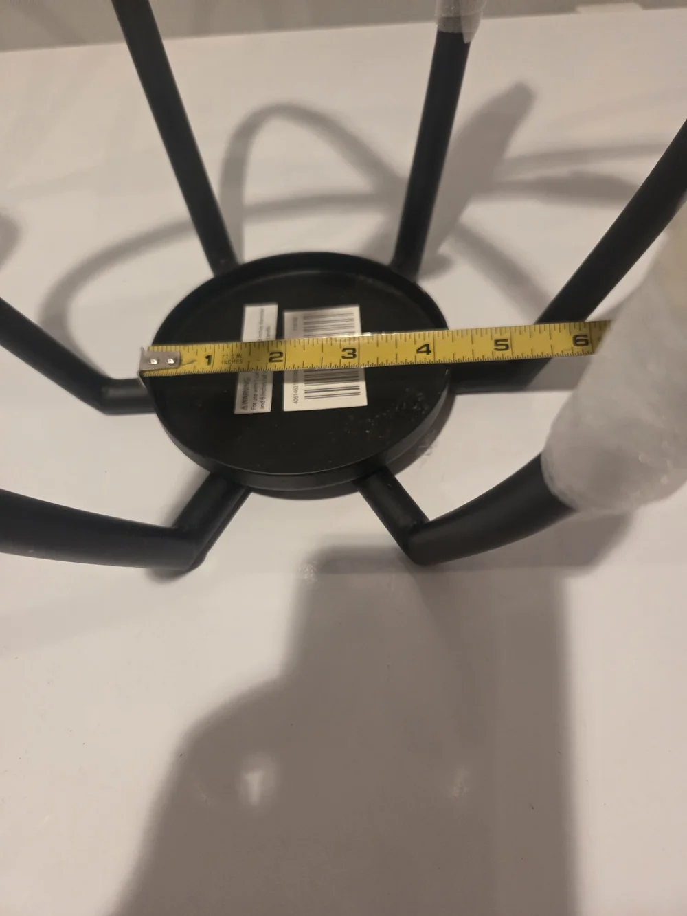 Source Unknown Black Open-Frame Metal Candle Holders (Pair)
